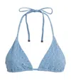 Devon Windsor Elis Triangle Bikini Top In Blue