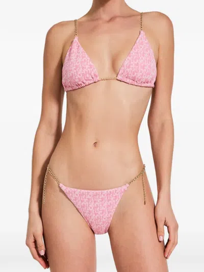 Devon Windsor Elm Chain-link Bikini Bottoms In Pink