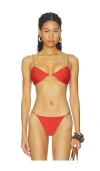 Devon Windsor Emmie Bikini Top In Red