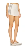 Devon Windsor Felicity Skirt In Dune Stripe