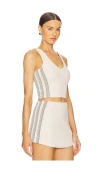 Devon Windsor Finley Top In Dune Stripe