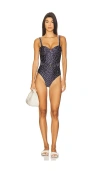 Devon Windsor Freya Full Piece Swimsuit In Blue