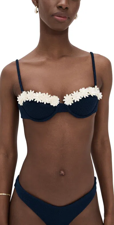 Devon Windsor Georgie Top Navy In Brown