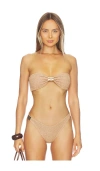 Devon Windsor Hailey Bikini Top In Neutral