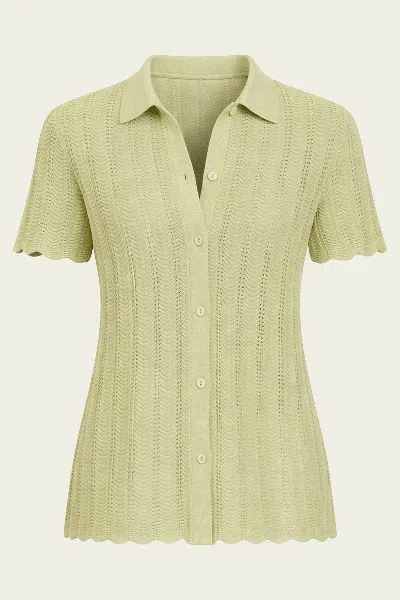 Devon Windsor Irene Shirt In Matcha