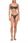 Devon Windsor Iris Bikini Bottom In Lunar In Black
