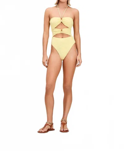 Devon Windsor Isla Full Piece Swimsuit In Lemondrop In Yellow