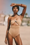 Devon Windsor Izzie One-piece Swimsuit In Brown