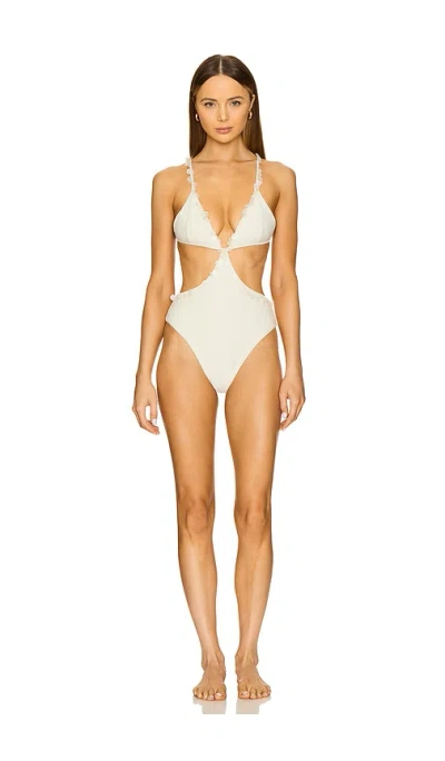 Devon Windsor Jacquelyn Full-piece In Ivory Shell