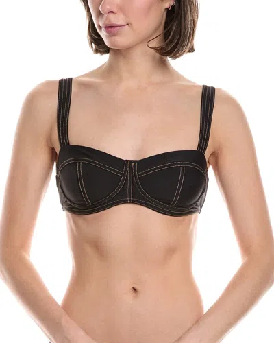 Devon Windsor Jade Bikini Top In Black