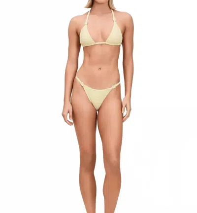 Devon Windsor Jenna Bikini Top In Daisy In Yellow