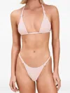 Devon Windsor Jodi Gingham-check Bikini Bottoms In Multi