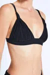 Devon Windsor Joline Bikini Top In Black In Black