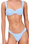 Devon Windsor Josephine Underwire Bikini Top In Blue