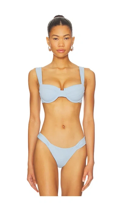 Devon Windsor Josephine Underwire Bikini Top In Skylar