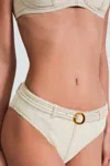 Devon Windsor Julia Bikini Bottom In Cream In White