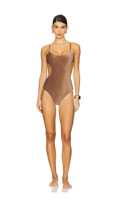 Devon Windsor Kalani Full Piece Swimsuit In Sepia