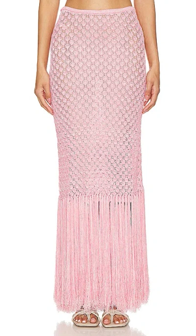 Devon Windsor Lacey Skirt In Flamingo