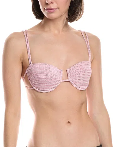 Devon Windsor Lais Bikini Top In Purple
