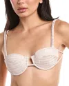 Devon Windsor Lais Bikini Top In White