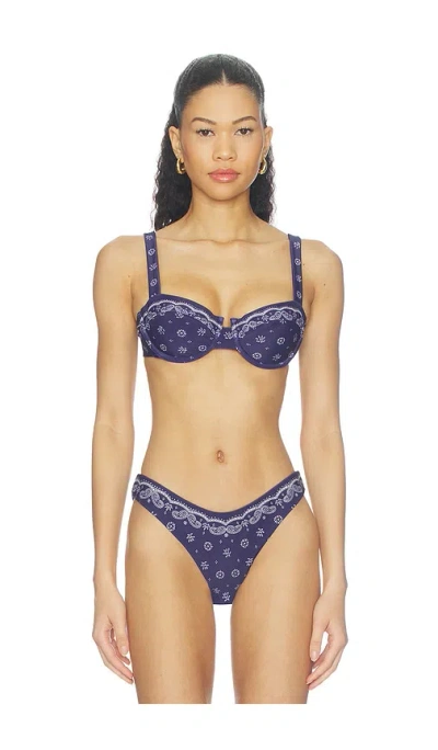 Devon Windsor Lara Bikini Top In Harbour