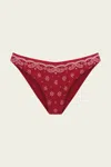 Devon Windsor Larissa Bikini Bottom In Merlot In Red