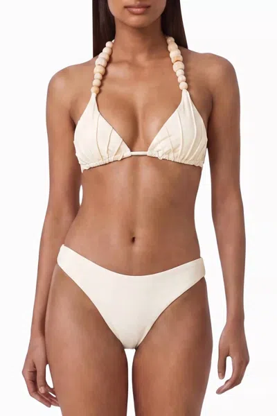 Devon Windsor Larissa Bikini Bottom In Opal In White