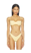 Devon Windsor Laurel Bikini Top In Neutral