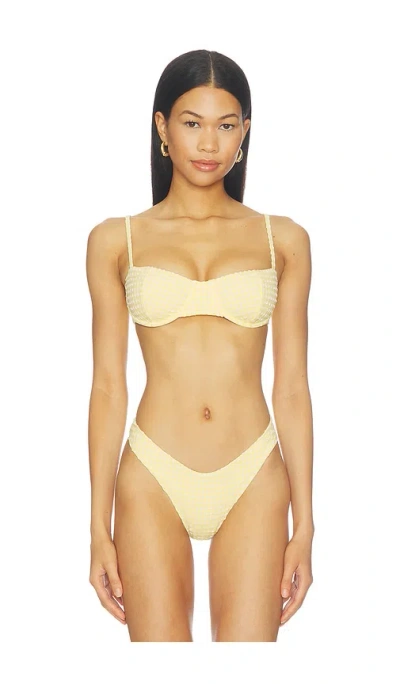 Devon Windsor Laurel Bikini Top In Neutral