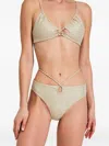 Devon Windsor Leanne Wrap-around Bikini Bottoms In Neutral