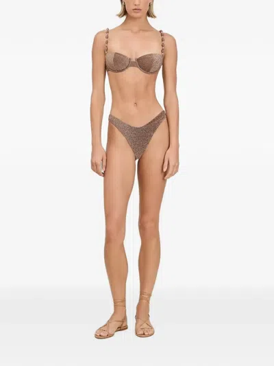 Devon Windsor Lee Bikini Bottoms In Brown