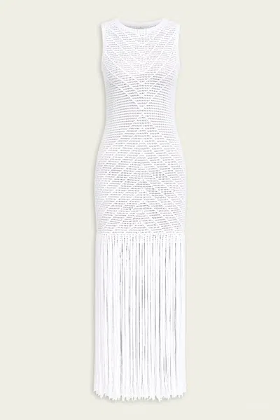 Devon Windsor Leiza Maxi Dress In Dove In White