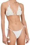 Devon Windsor Emma Bikini Bottom In Frost In White