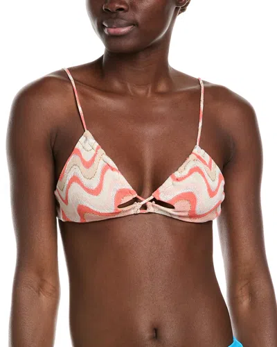 Devon Windsor Lou Bikini Top In Orange