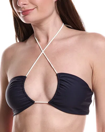Devon Windsor Louisa Bikini Top In Blue