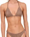 Devon Windsor Lucinda Triangle Top In Truffle In Multi
