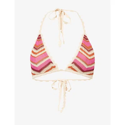 Devon Windsor Mens Aida Knitted Bikini Top Berry