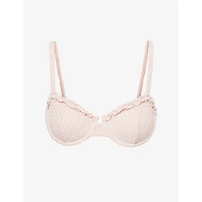 Devon Windsor Mens Rose Cream Ava Underwired Bikini Top Xs