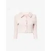Devon Windsor Mens Rose Cream Brielle Cropped Woven Jacket In Neutral