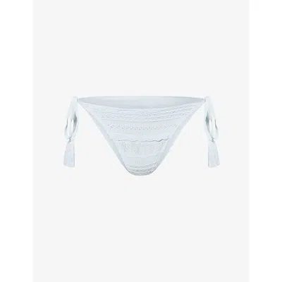 Devon Windsor Mens Vallie Knitted Bikini Bottoms Blue