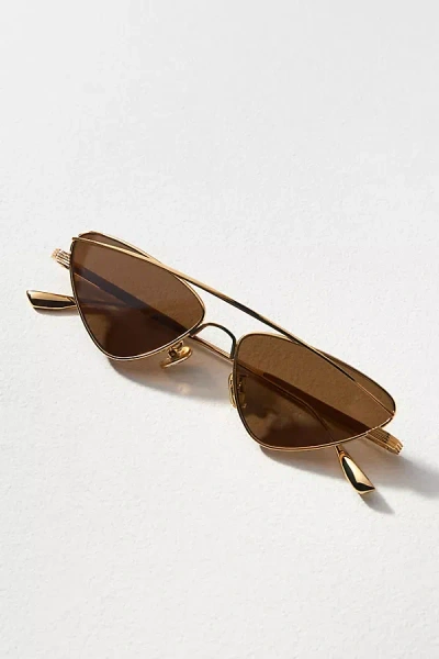 Devon Windsor Nairobi Wired Sunglasses In Brown