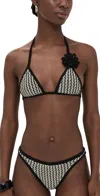 Devon Windsor Nash Bikini Top Diced In Black
