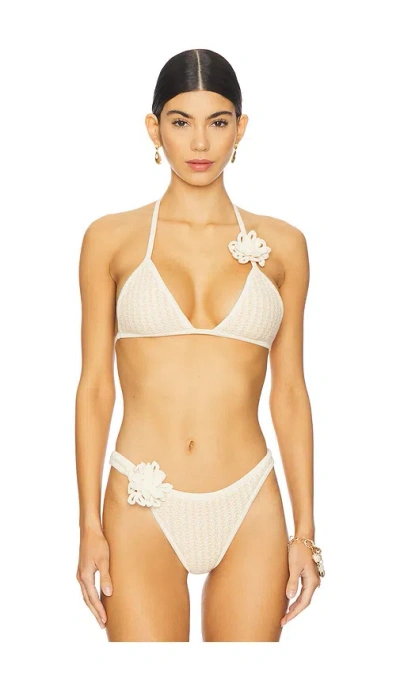 Devon Windsor Nash Bikini Top In Oat Milk