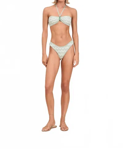 Devon Windsor Paola Cheeky Bikini Bottom In Aloe In Gray