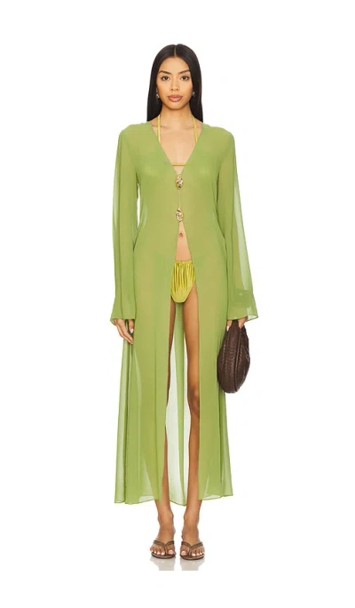 Devon Windsor Penny Robe In Green
