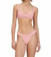 Devon Windsor Pia Bikini Bottom In Pink Tweed In Multi