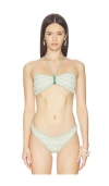 Devon Windsor Portia Halter Bikini Top In Multi