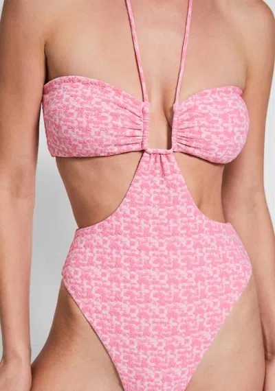 Devon Windsor Romi Full Piece Swimsuit In Bubblegum In Pink