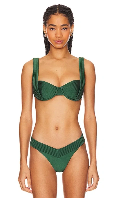 Devon Windsor Rue Bikini Top In Pine