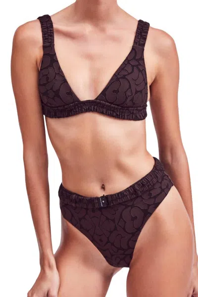 Devon Windsor Sana Bikini Bottom In Safari In Brown
